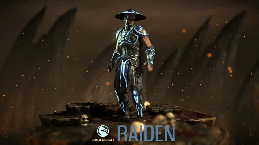 Electrifying Raiden From Mortal Kombat Wallpaper