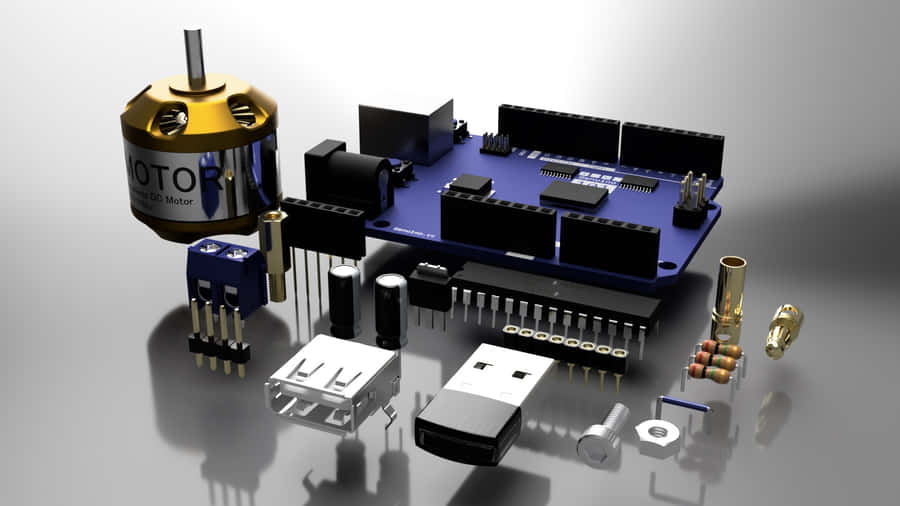 Electronic Components 1920 X 1080 Wallpaper Wallpaper