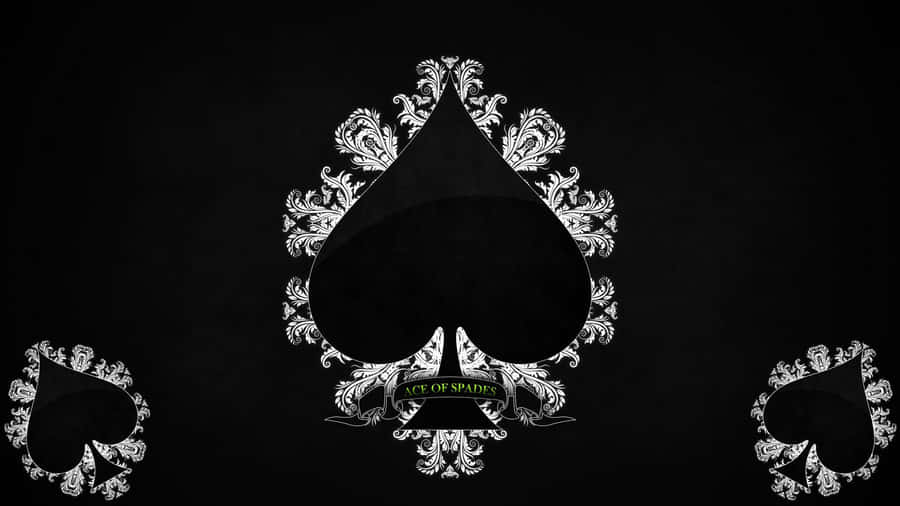 Elegant Aceof Spades Design Wallpaper