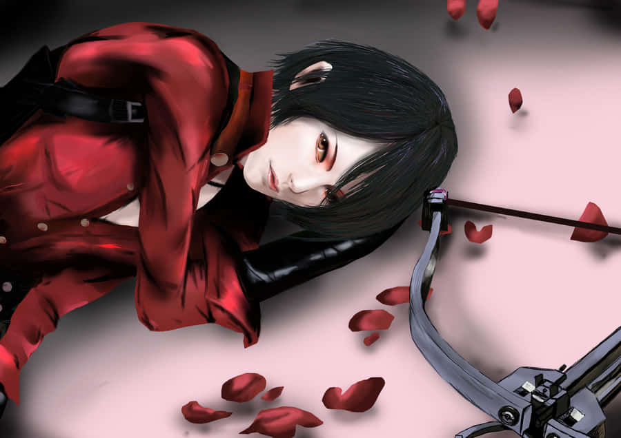 Elegant Ada Wong In Action Wallpaper