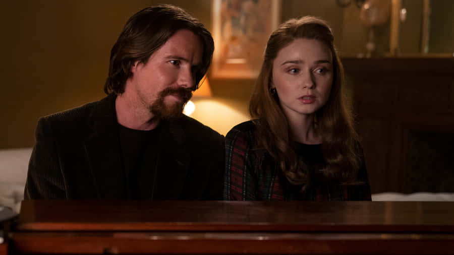 Elegant Bella Heathcote Gracing The Red Carpet In An Exquisite Dress. Wallpaper