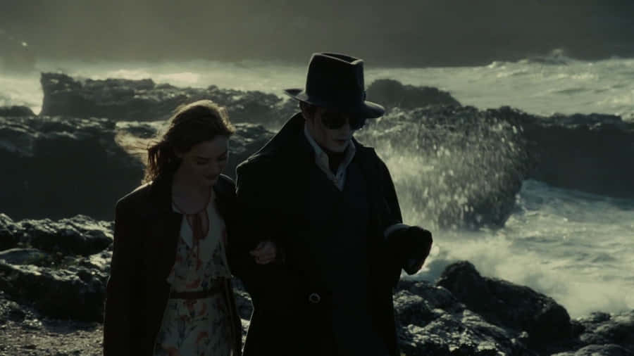 Elegant Bella Heathcote Posing For Photo Shoot Wallpaper