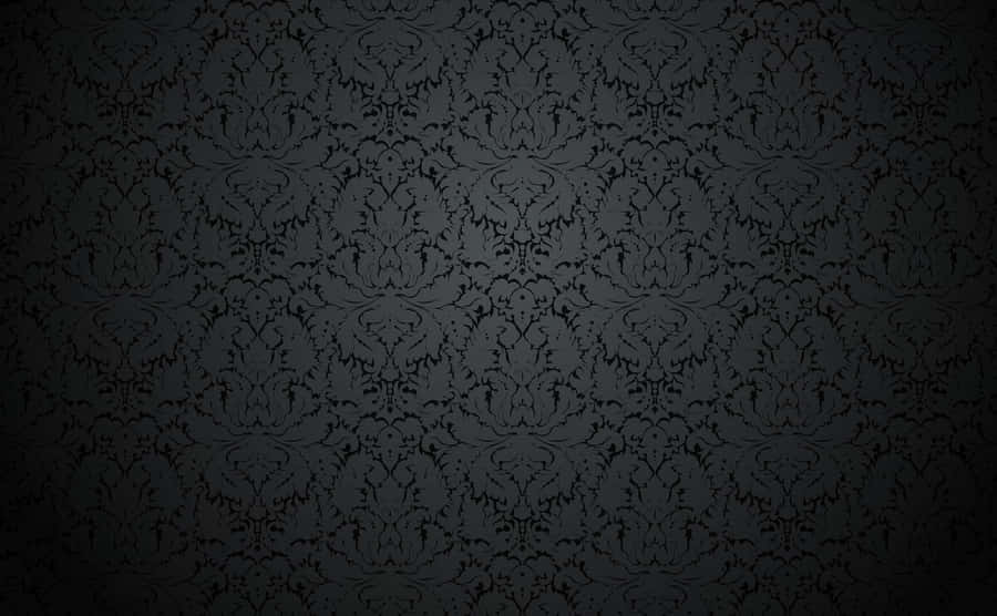Elegant Black Damask Pattern Wallpaper