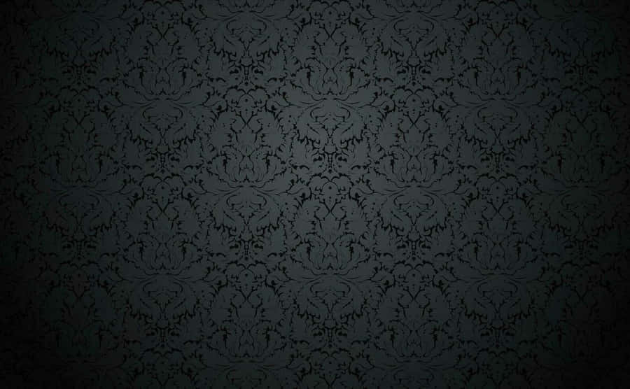 Elegant Black Damask Pattern Wallpaper