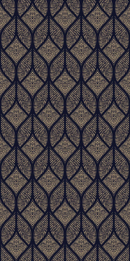 Elegant Blue Damask Pattern Wallpaper