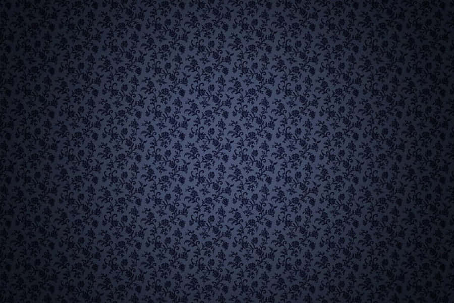 Elegant Blue Damask Pattern Wallpaper