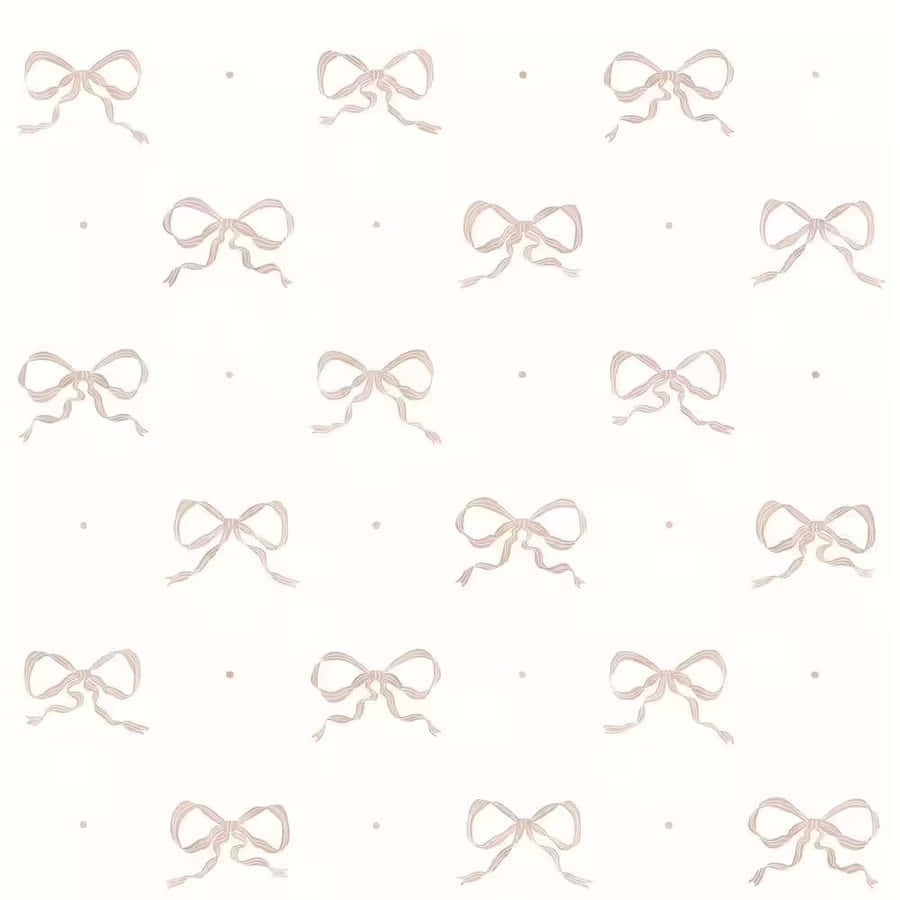 Elegant Bow Pattern Background Wallpaper
