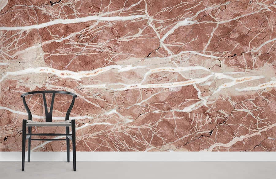 Elegant Brown Marble Texture Wallpaper