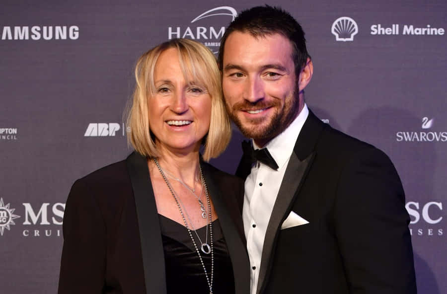 Elegant Coupleat Event Wallpaper