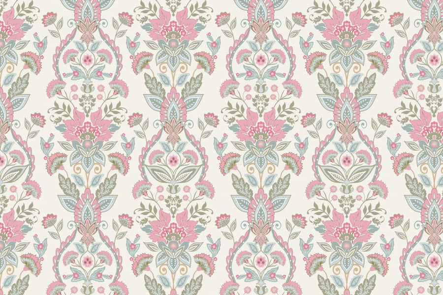 Elegant Damask Pattern Design Wallpaper
