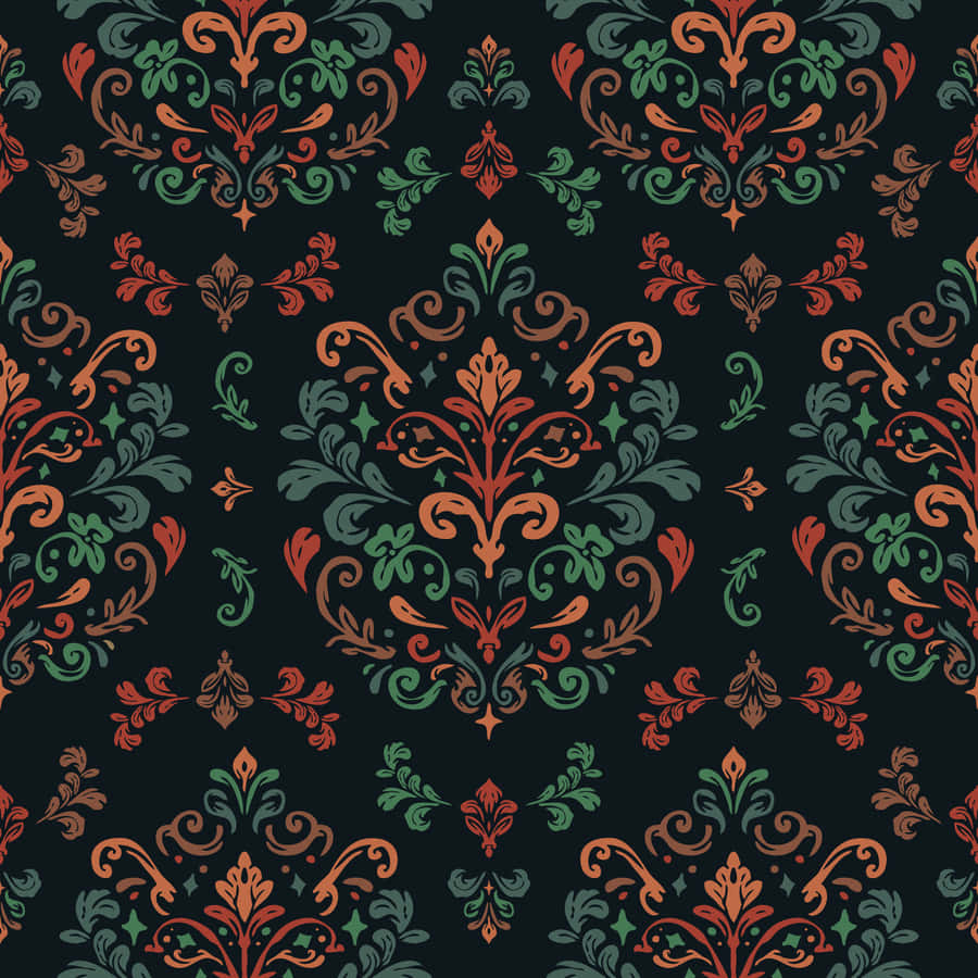 Elegant Damask Pattern Design Wallpaper