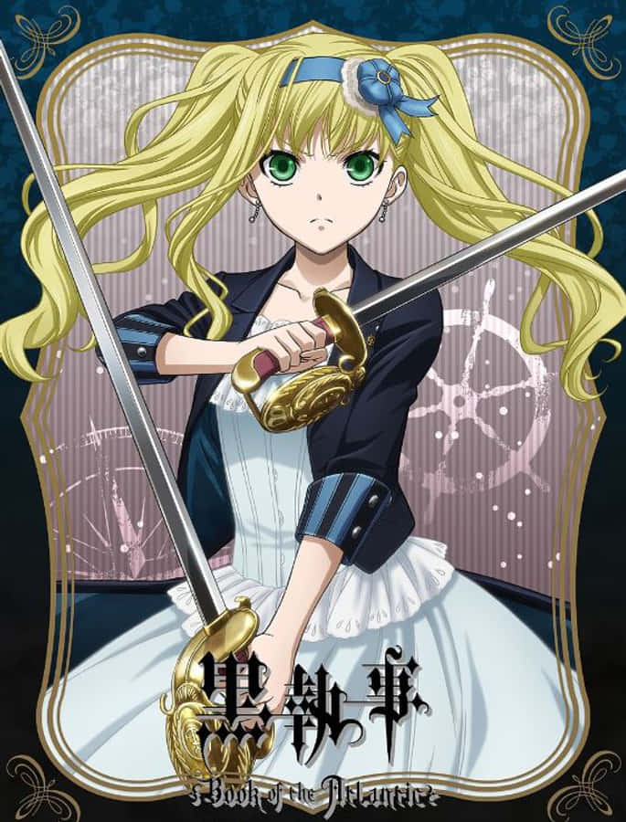 Elegant Elizabeth Midford Portrait Wallpaper