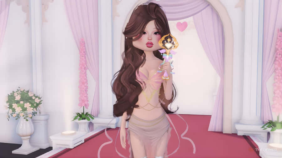 Elegant Evening Dress Wallpaper