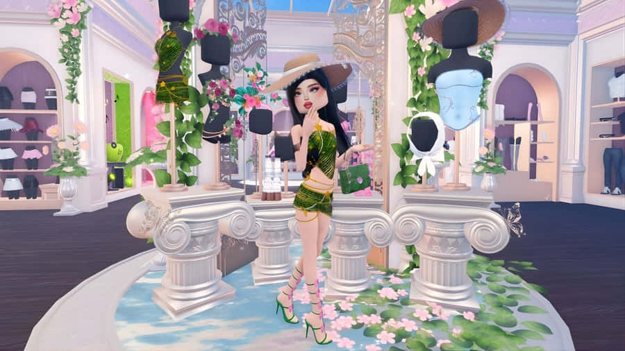 Elegant Garden Party Style Wallpaper