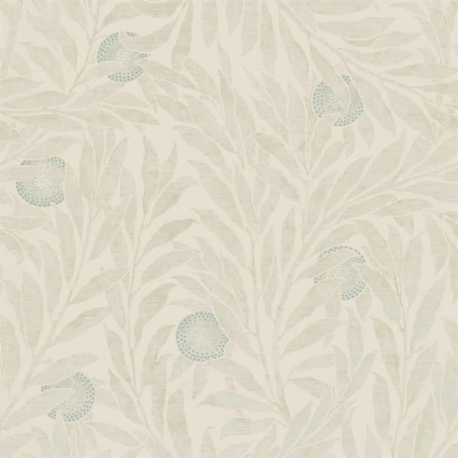 Elegant Leaf Pattern Texture Wallpaper