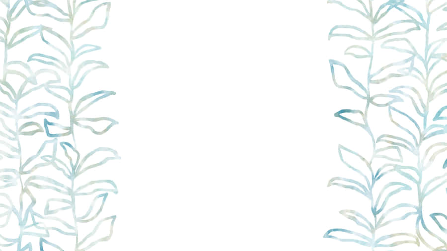 Elegant Leafy Border Design Wallpaper