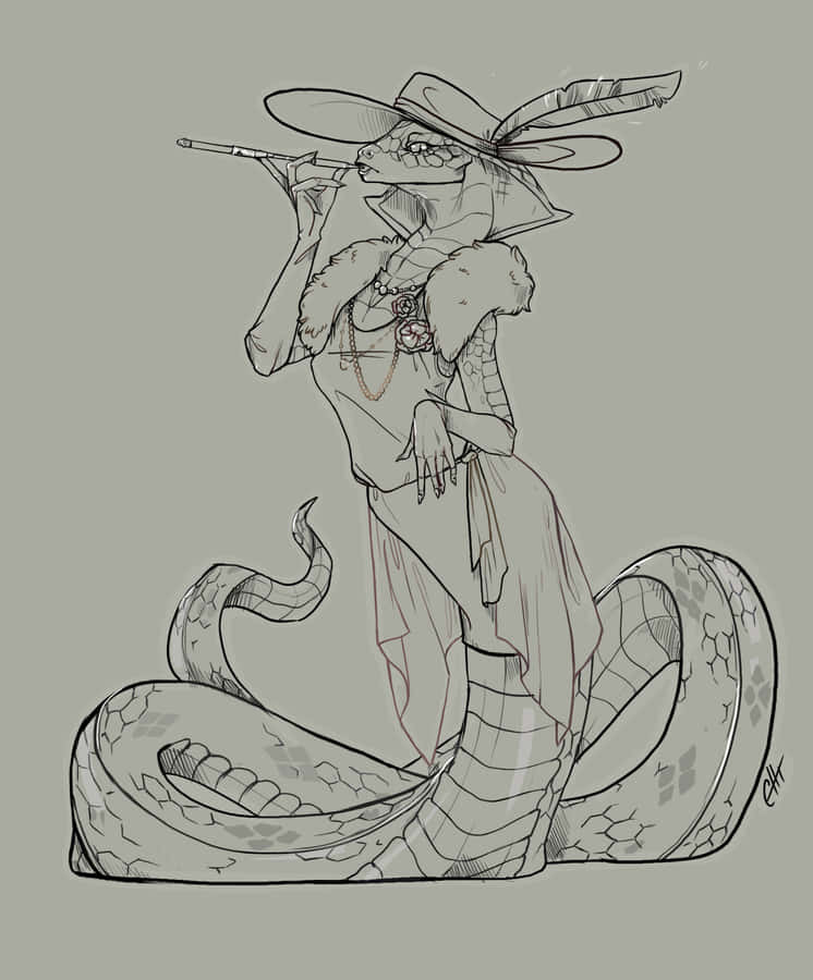 Elegant Madam Red Captivating The Audience Wallpaper