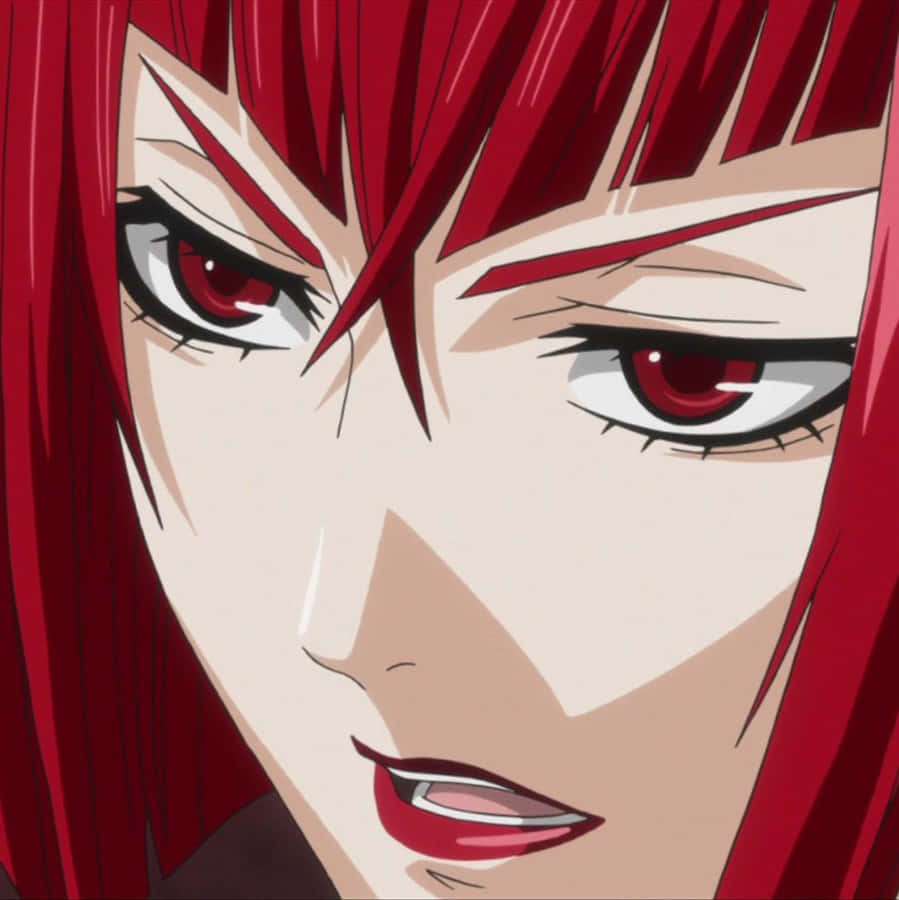 Elegant Madam Red In A Victorian Setting Wallpaper