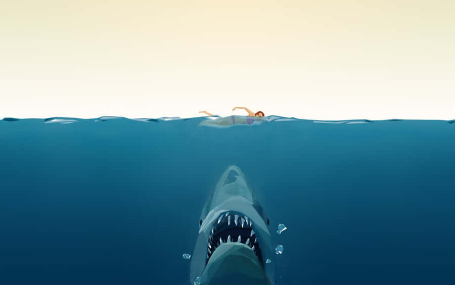 Elegant Minimalist Animal Illustration Wallpaper