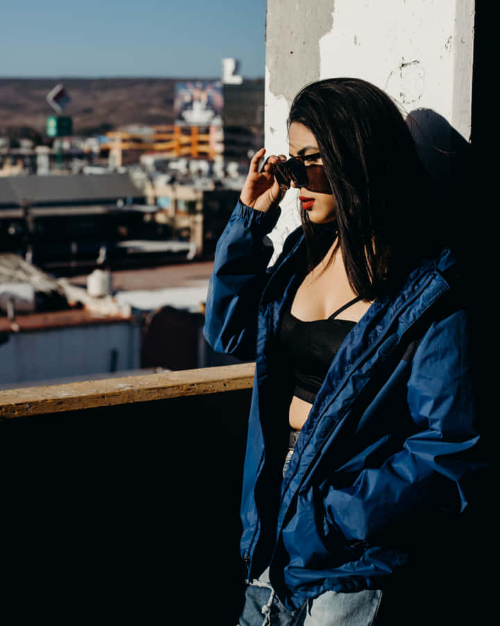 Elegant Navy Blue Jacket Wallpaper