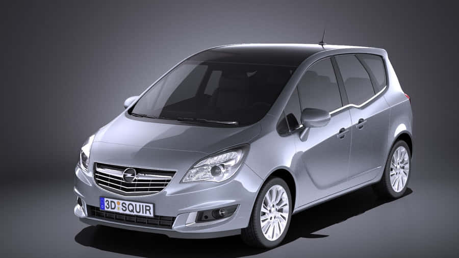 Elegant Opel Meriva Driving On Highway Wallpaper