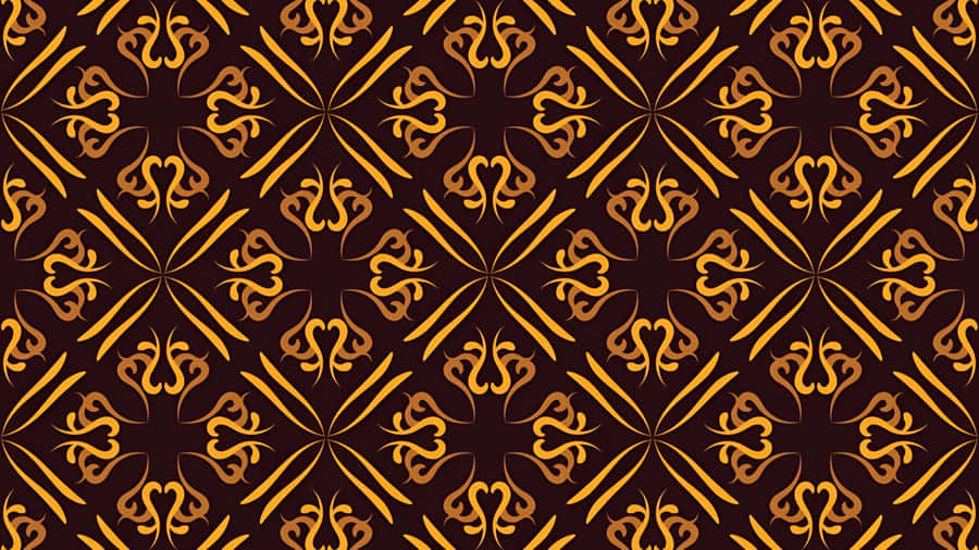 Elegant Oriental Pattern Design Wallpaper