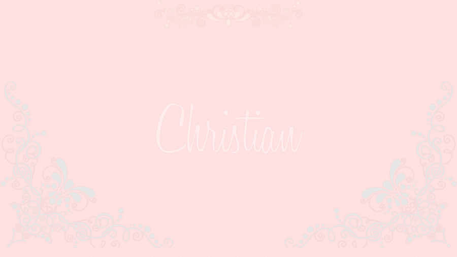 Elegant Pink Christian Background Wallpaper