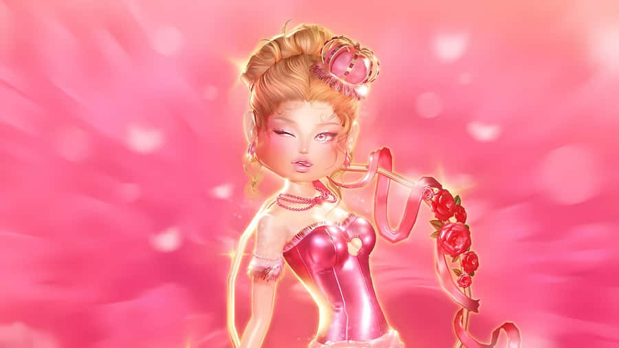 Elegant Pink Dress Style Wallpaper