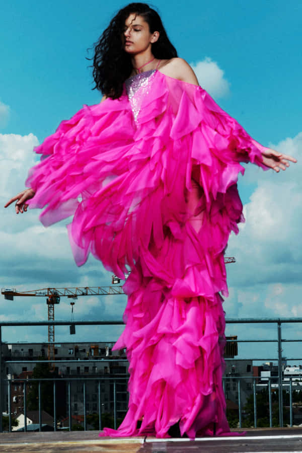 Elegant Pink Fashion Aesthetic Wallpaper