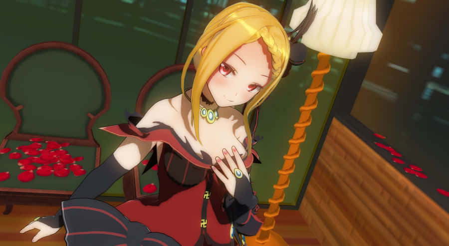 Elegant Priscilla Barielle Portrait Wallpaper