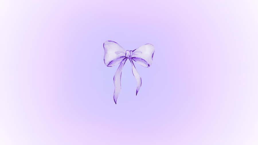 Elegant Purple Aesthetic Bow Wallpaper