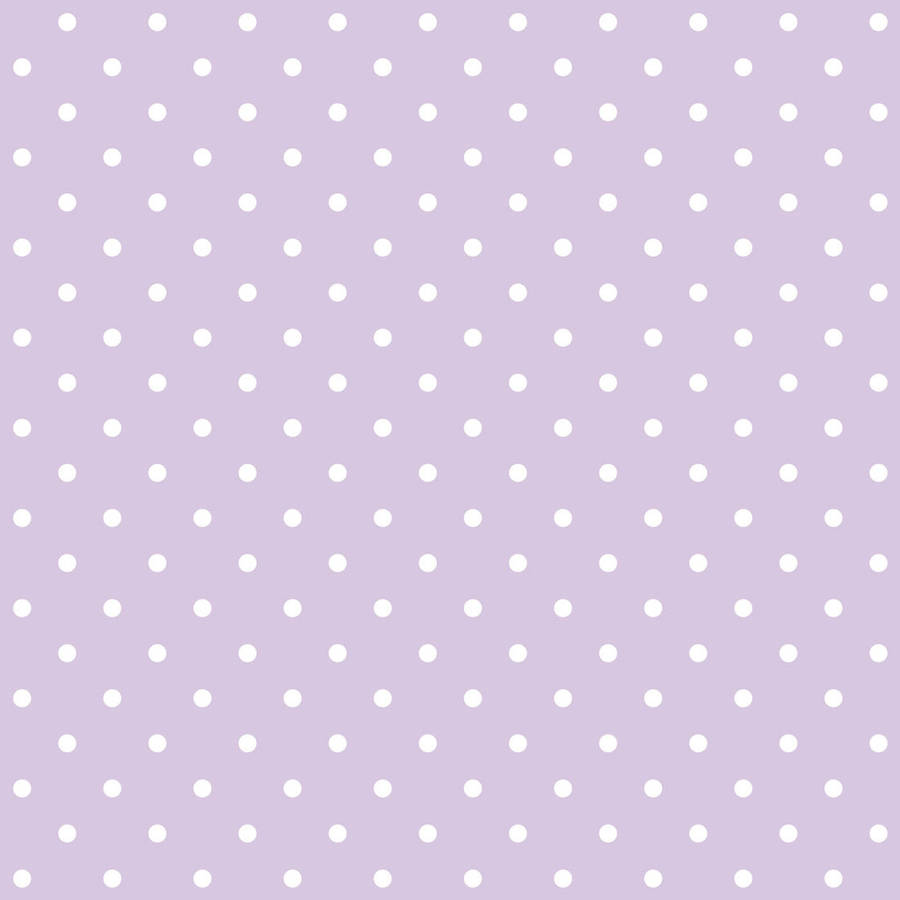 Elegant Purple And White Polka Dot Pattern Wallpaper