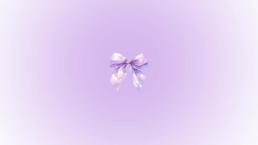 Elegant Purple Bow Design Wallpaper