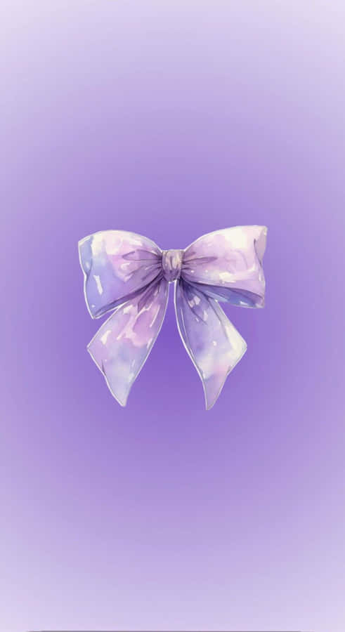 Elegant Purple Bow Wallpaper