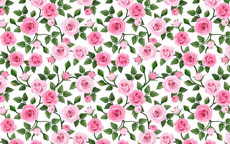 Elegant Rose Pattern Wallpaper Wallpaper