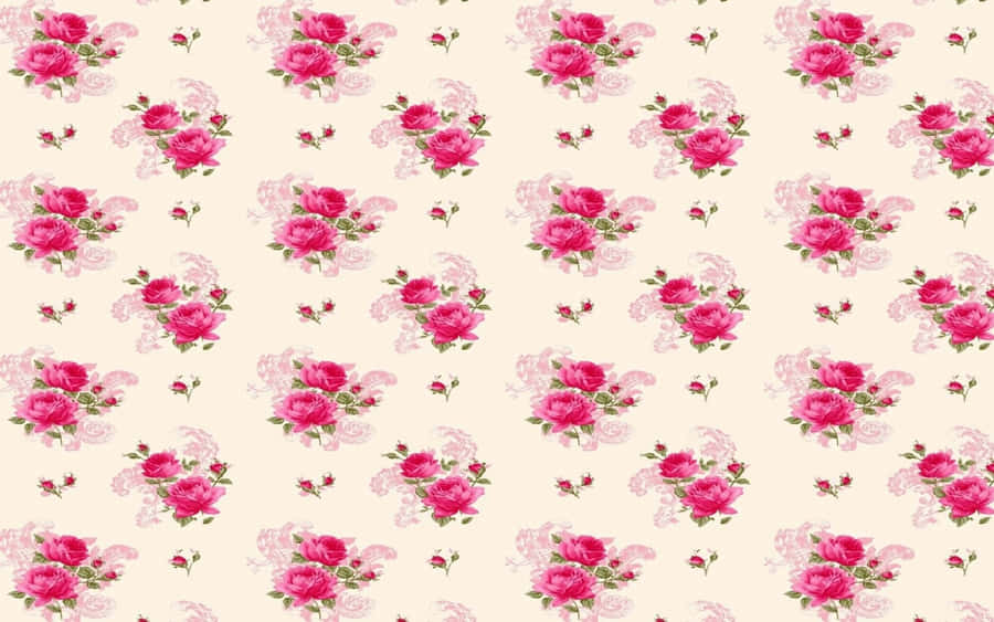 Elegant Rose Pattern Wallpaper Wallpaper