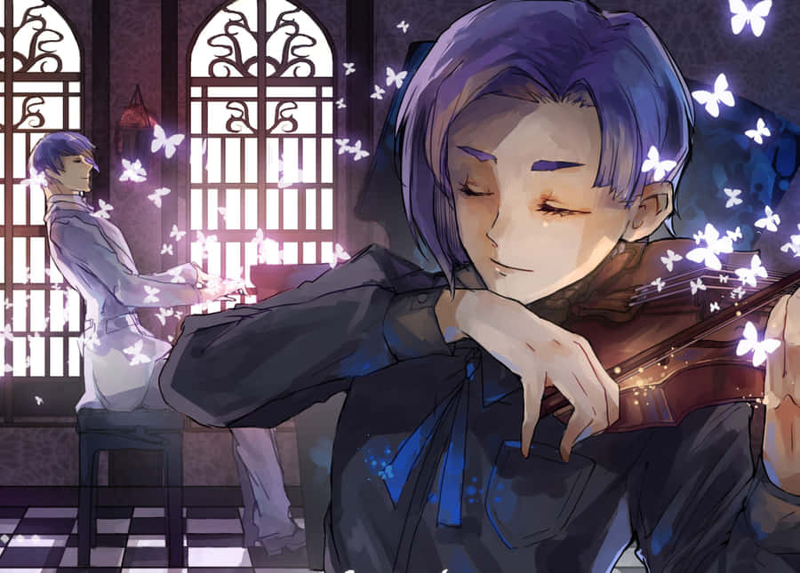 Elegant Shuu Tsukiyama From Tokyo Ghoul Wallpaper