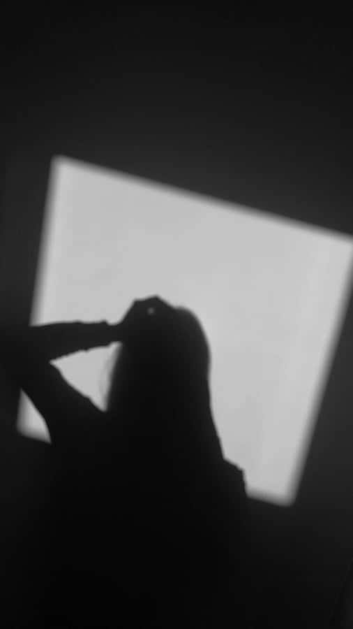 Elegantly Mysterious: Girl Shadow Pfp Wallpaper