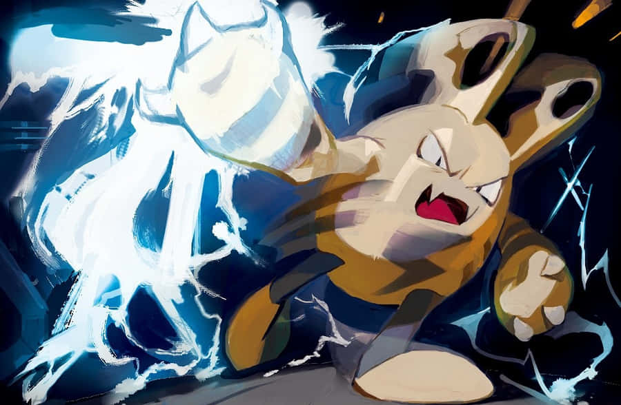 Elekid Releasing Electricity Wallpaper