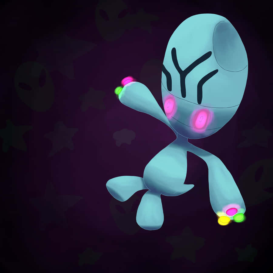 Elgyem Pink Eyes Wallpaper