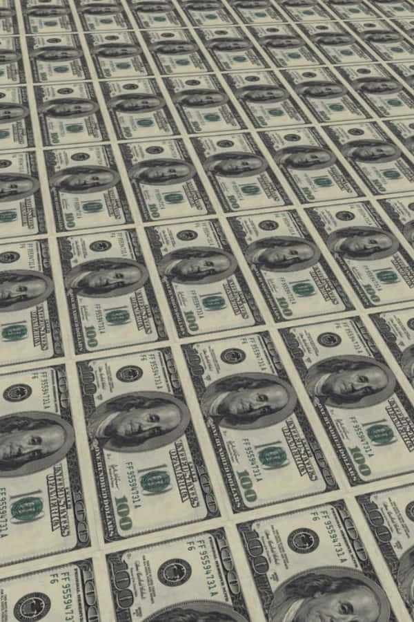Eligible Printed Hundred Dollar Bills Wallpaper