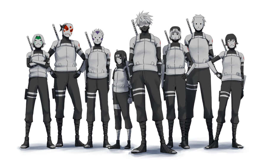 Elite Anbu Black Ops Squad In Action Wallpaper