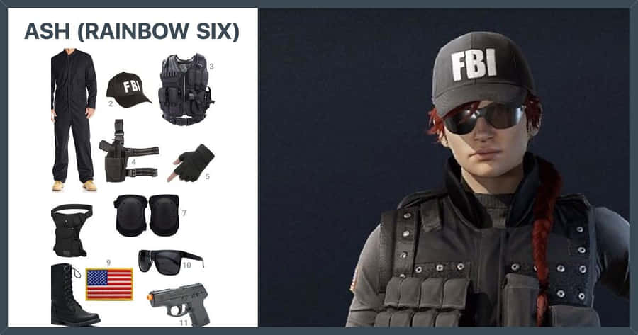 Elite Ash Operator In Action In Rainbow Six Siege Wallpaper