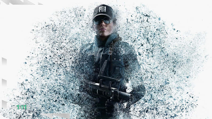 Elite Ash Operator In Action On Rainbow Six Siege Wallpaper