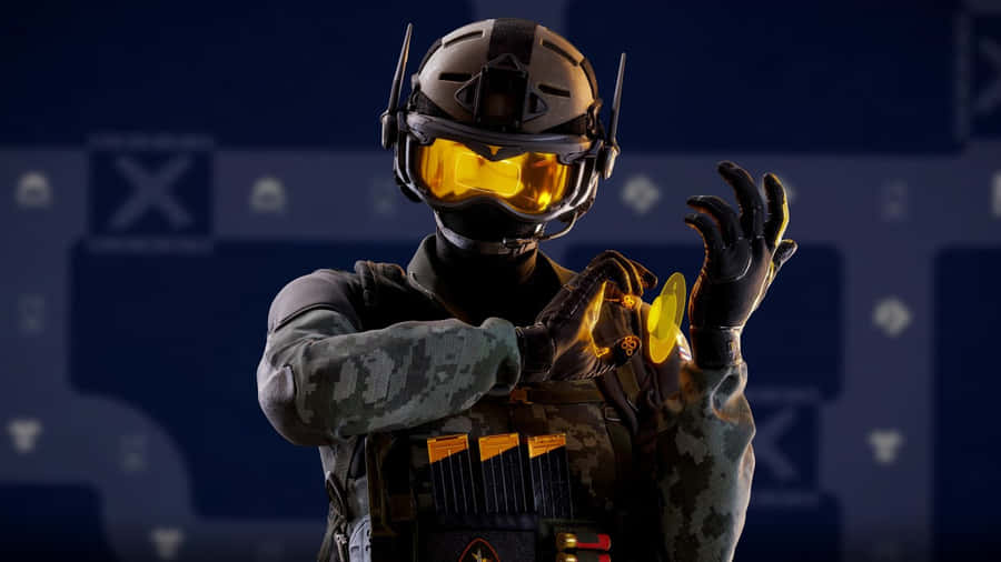 Elite Jager Operator In Action On Rainbow Six Siege Wallpaper
