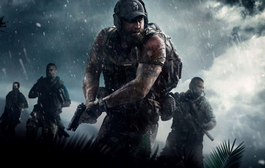 Elite Special Forces Unit Embark On Mission Wallpaper