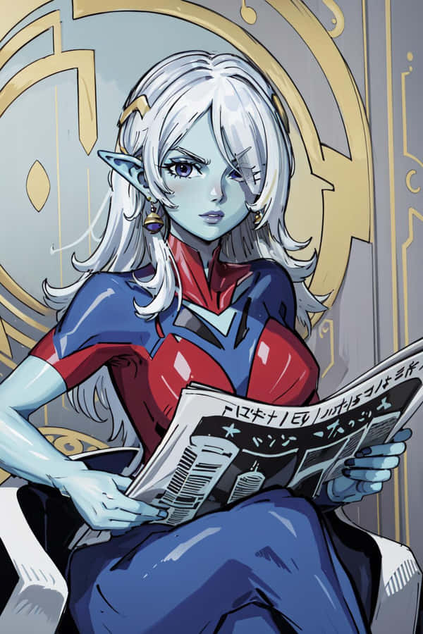 Elven Hero Reading Newspaper Wallpaper