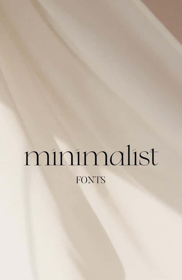 Embrace Less Is More With Minimalist Typography Wallpaper Wallpaper