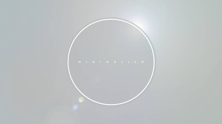 Embrace The Calmness Of Minimalistic Tranquillity Wallpaper