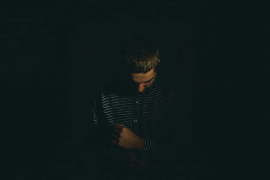 Embrace The Darkness Within - Dark Emotional Photography Wallpaper